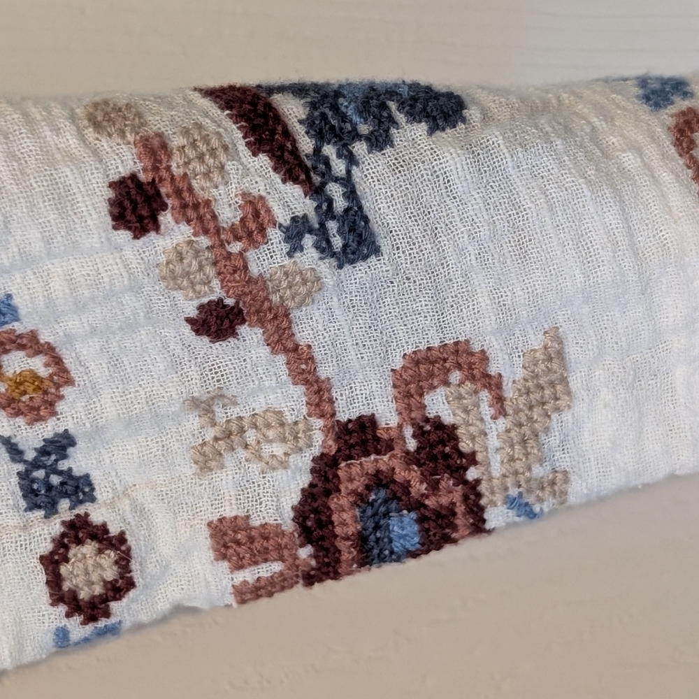 Love Sam Vintage Embroidery Peasant Top Medium - Picture 9 of 10